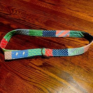Vineyard Vines Patchwork D Ring Belt